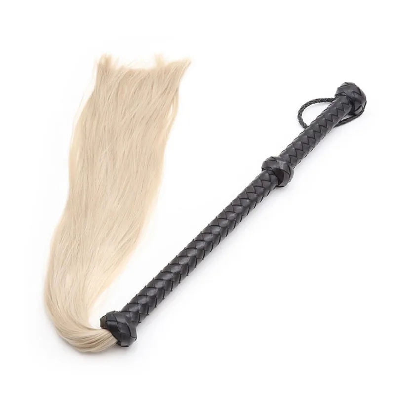 Horse Tail Whip BDSM Fetish Sex Bondage Cosplay Tool Flogger Toys For Couples Sexy Costumes Slave Spanking |