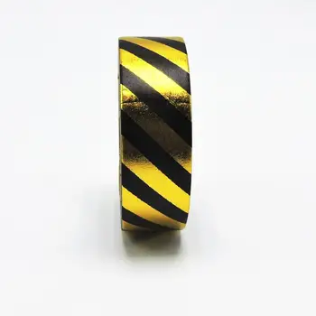 

Black Lines Foil Washi Tape Office Adhesive Scrapbooking Tools Kawaii For Photo Album Cute Decorative Paper Christmas Craft Gift