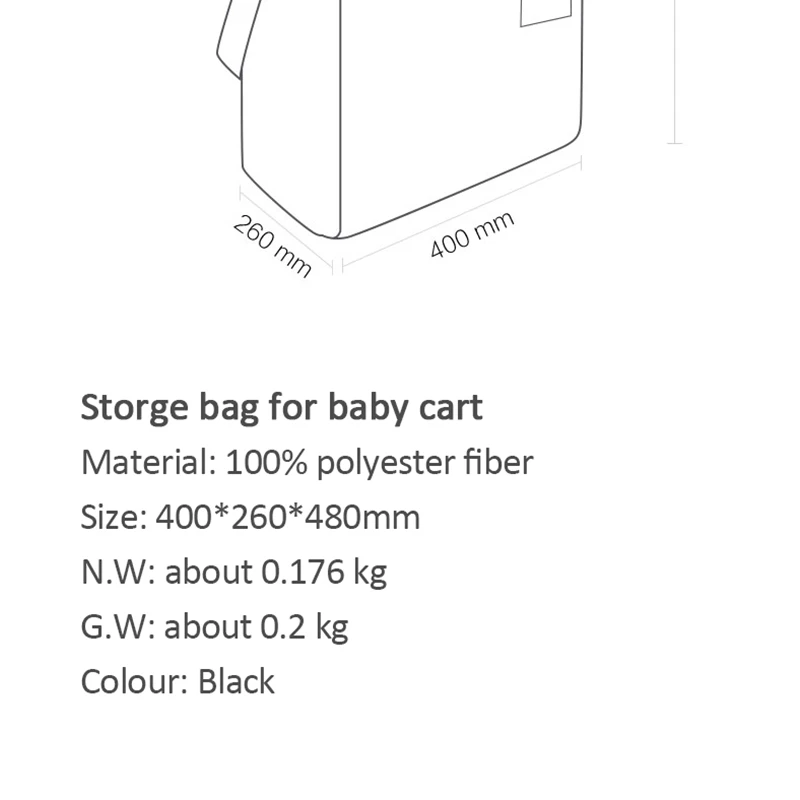 Mitu Folding Baby Trolley Special Armrest Mosquito Net Rain Cover Storge Bag Infants Pushchair Insect Net Crib Netting