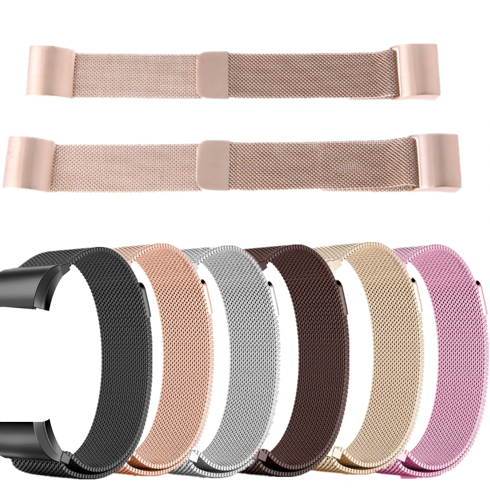 

Magnetic Stainless Steel Adjustable Replace Bracelet Band For Fitbit Charge 2