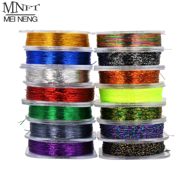 MNFT 7Pcs Rod Building Wrapping Thread Fishing DIY Fishing Guide Ring  Eyelet Fixing Threads 14 Colors