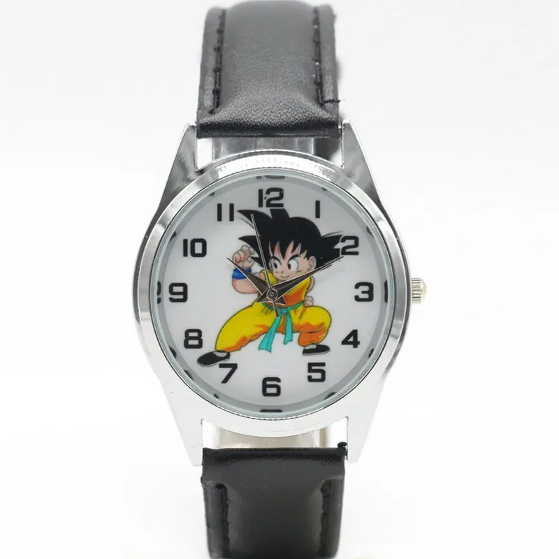 Новая мода Dragon Ball Z часы Для детей мальчиков подарок часы повседневные кварцевые наручные часы