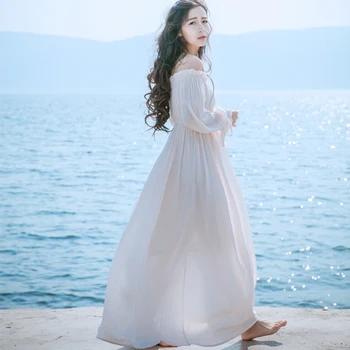 

New 2019 Summer High Quality Women's Red Chiffon Dress Sexy One Shoulder Wave Harajuku Temperament Dresses Clothing aa205