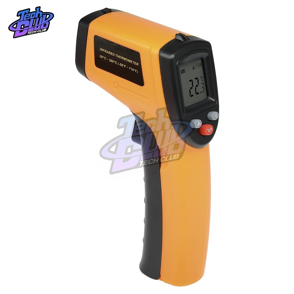 

Digital GM320 Infrared Thermometer non Contact Infrared Thermometer Temperature Pyrometer IR Laser Point Gun -50~380 Degree