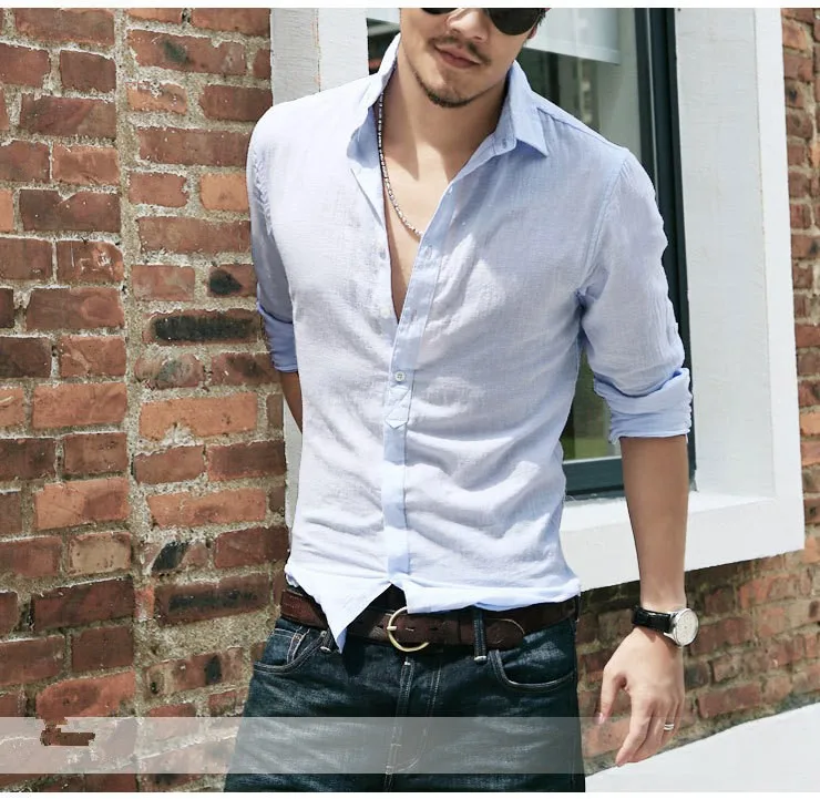 Новые весенне-осенние хлопковые рубашки высокого качества для мужчин s Повседневная рубашка, повседневные мужские рубашки размера плюс XXL облегающие рубашки XC071