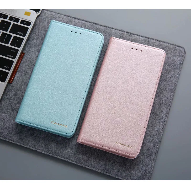 

For iPhone 7 Case Leather Silk Magnetic Flip Wallet Cover For iPhone 7 8 Plus 6 6S X XS XR XS Max Case With Cards Pockets