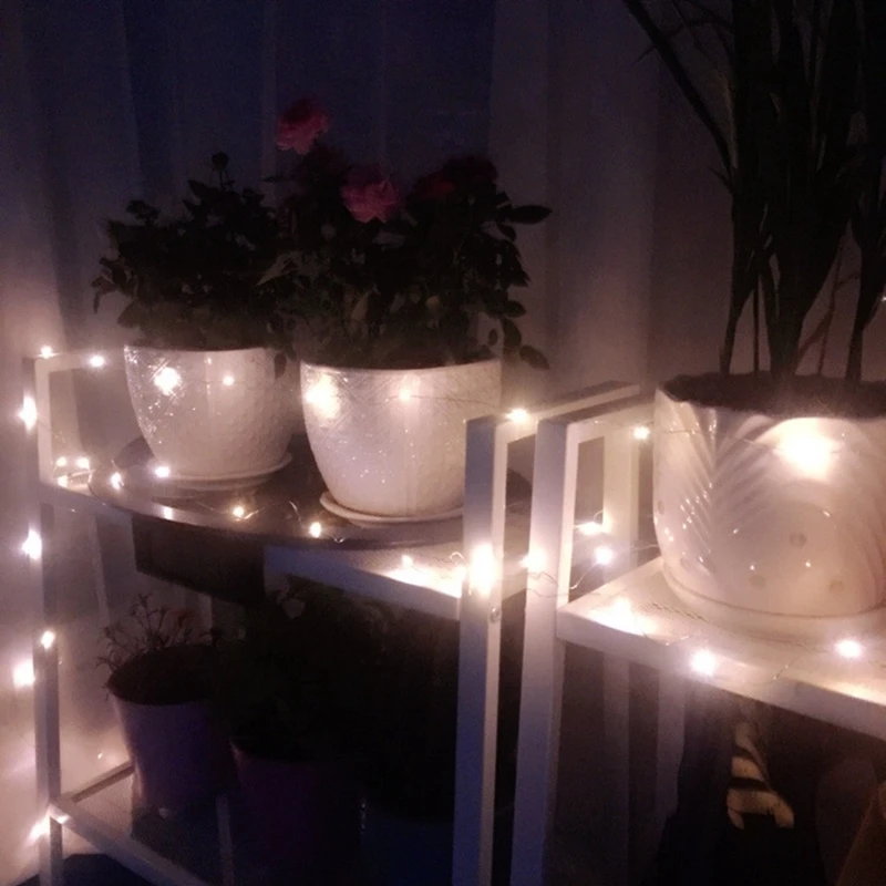 Гирлянда на батарейках 20/100 светодиодов 2/10 м 9 цветов|led fairy string lights|fairy lightsstring lights |