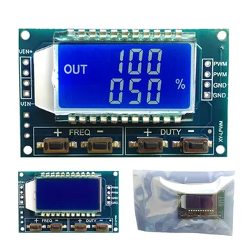 

Signal Generator PWM Pulse Frequency Duty Cycle Adjustable Module LCD Display 1Hz-150Khz 3.3V-30V PWM Board Module