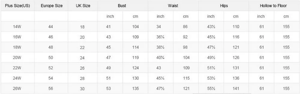 size chart 2