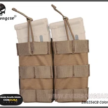 Emersongear модульная открытая двойная винтовка, подсумок Тактическая Molle для NATO 5,56 Coyote коричневая EM6354CB