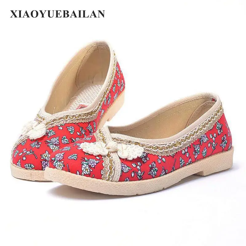 2017 Hot font b Women b font Embroidered Single font b Shoes b font National Wind