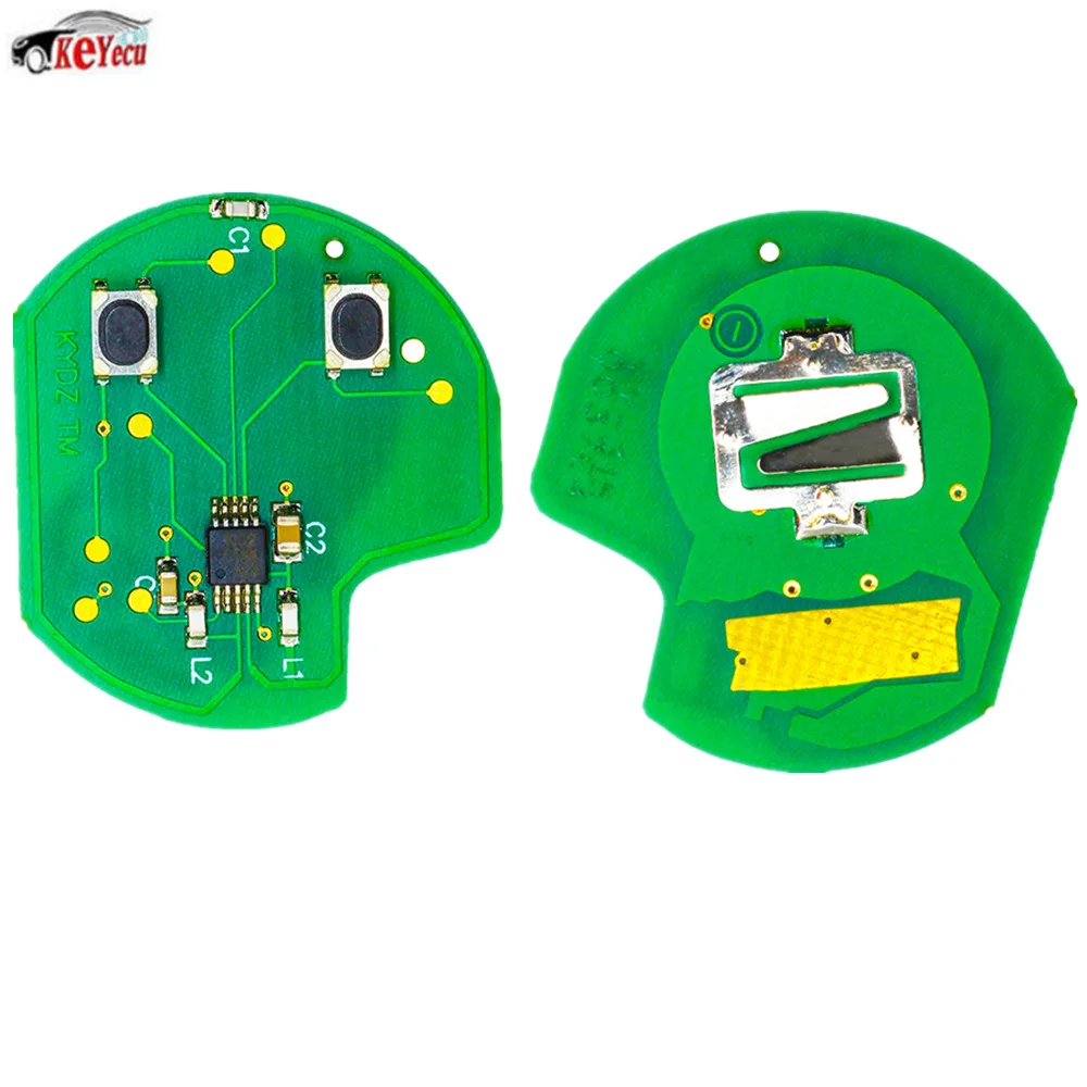 KEYECU новая Замена бесключевого входа дистанционного ключа автомобиля доска 2 кнопки для Suzuki SX4 433 МГц(4T-TS002) Fob