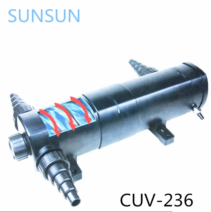 

SUNSUN CUV-236 36w UV light water aquarium and pond power sterilizer.An ultraviolet lamp; a bacterium used in ultraviolet lamp