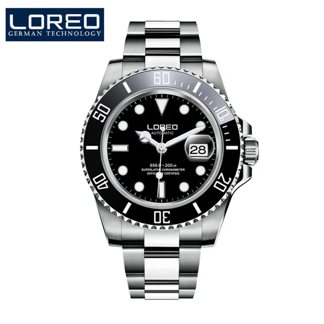 Men Mechanical Watch Automatic Role Date Fashion Luxury Brand Submariner Diver Waterproof Clock Male Luminous rlx Wristwatches