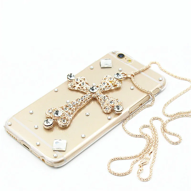6 Plus Phone cases For iPhone 6 Case 3D luxury Glitter Bling Rhinestone Hard PC plastic Back Case For iPhone 6S Cover 6S Plus