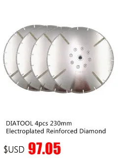 Diatool 2 шт. 7 "/180 мм гальванические diamond Резка и шлифовальные диски для Мрамор и Гранит с M14 фланец бесплатная доставка-