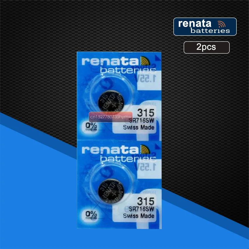 

2pc renata Silver Oxide Watch Battery 315 SR716SW 716 1.55V 100% original brand renata 315 renata716 battery