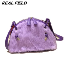 Winter fashion damen messenger handtaschen kaninchen frauen abendtaschen metallknopf kupplung partei geldbörsen handtaschen crossbody taschen 136
