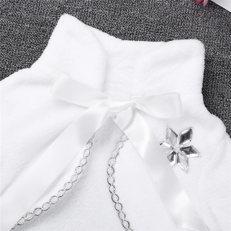 Capas de Pele do Falso Bolero para o Casamento Bonito Mangas Compridas Flor Meninas Capa Inverno Quente Jaqueta Envoltório Crianças Princesa Outwear Cabolsa 7 pele do falso capa inverno quente jaqueta