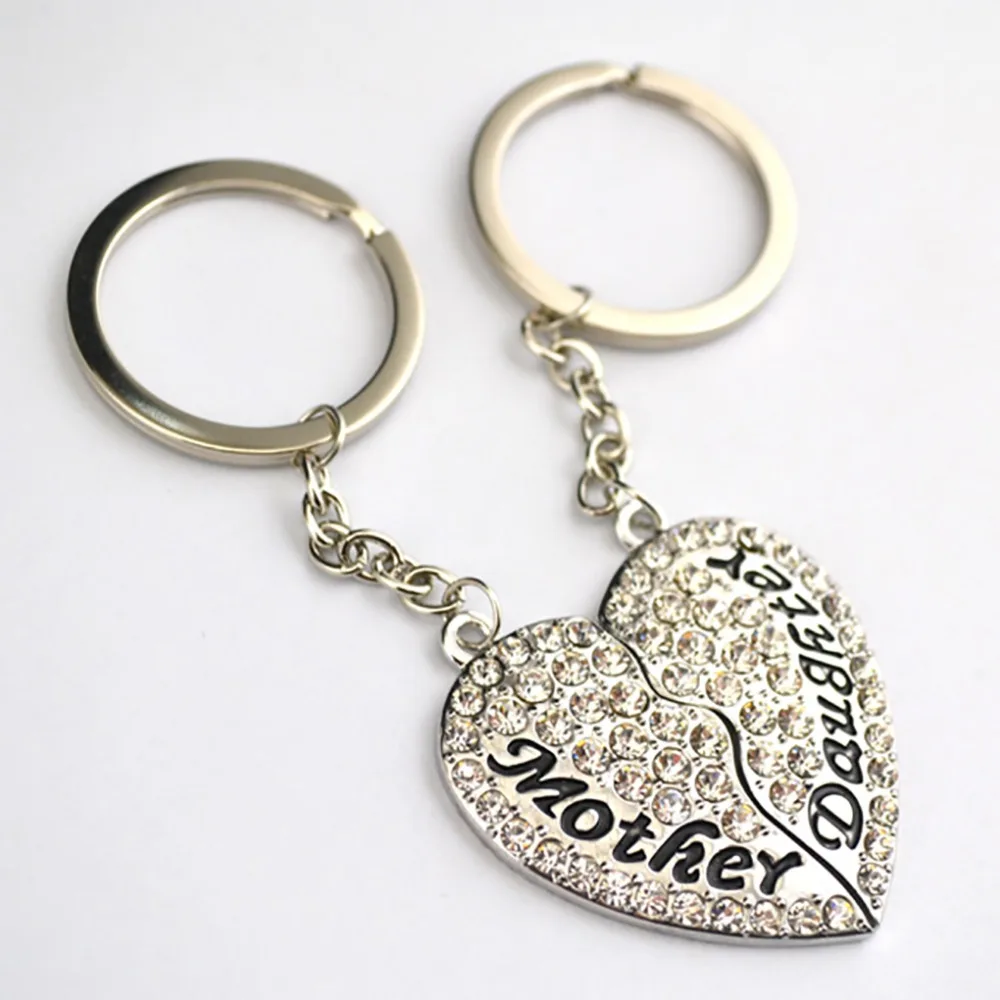 Women Key Chain Great Gift Choice Mother Daughter Written Sparkling