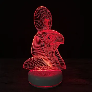 

Crystal LED Lamps 2018 Porcelain Base Pharaoh Style 3D Visual Light Creative Touch Switch Night Light USB LED Lamp