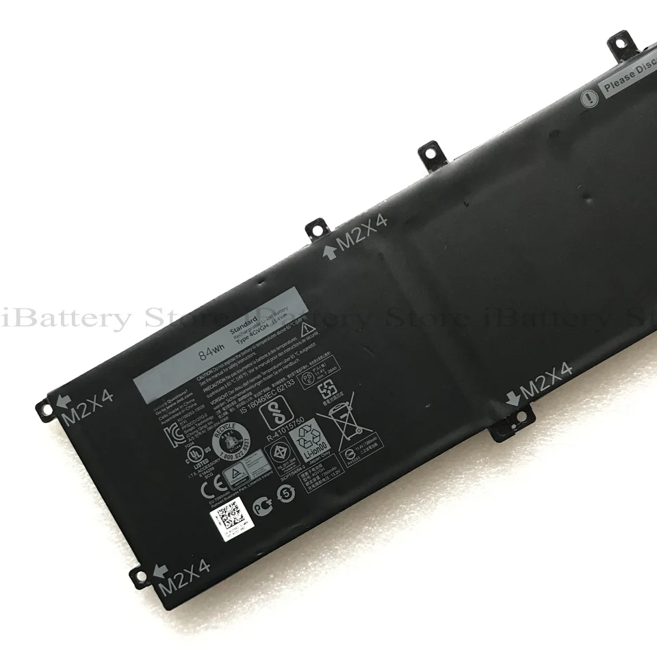 Подлинная батарея 4GVGH для Dell XPS 15 9550 Precision 15 5510 P56F серии 1P6KD 7260mAh 11,4 V