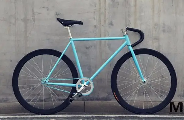 1 шт. fixie велосипед с фиксированной передачей 46 см 52 см 56 см DIY односкоростной Дорожный велосипед трек fixie Велосипед fixie велосипед - Цвет: Синий