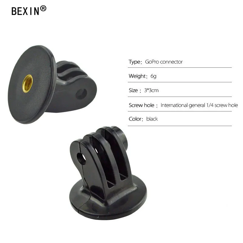 5 pcs gopro mount adapter 1/4 Tripod Mount Adapter for GoPro 4/ 3 / 2