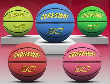 

5# Good elasticity Rubber Basketball For teenager