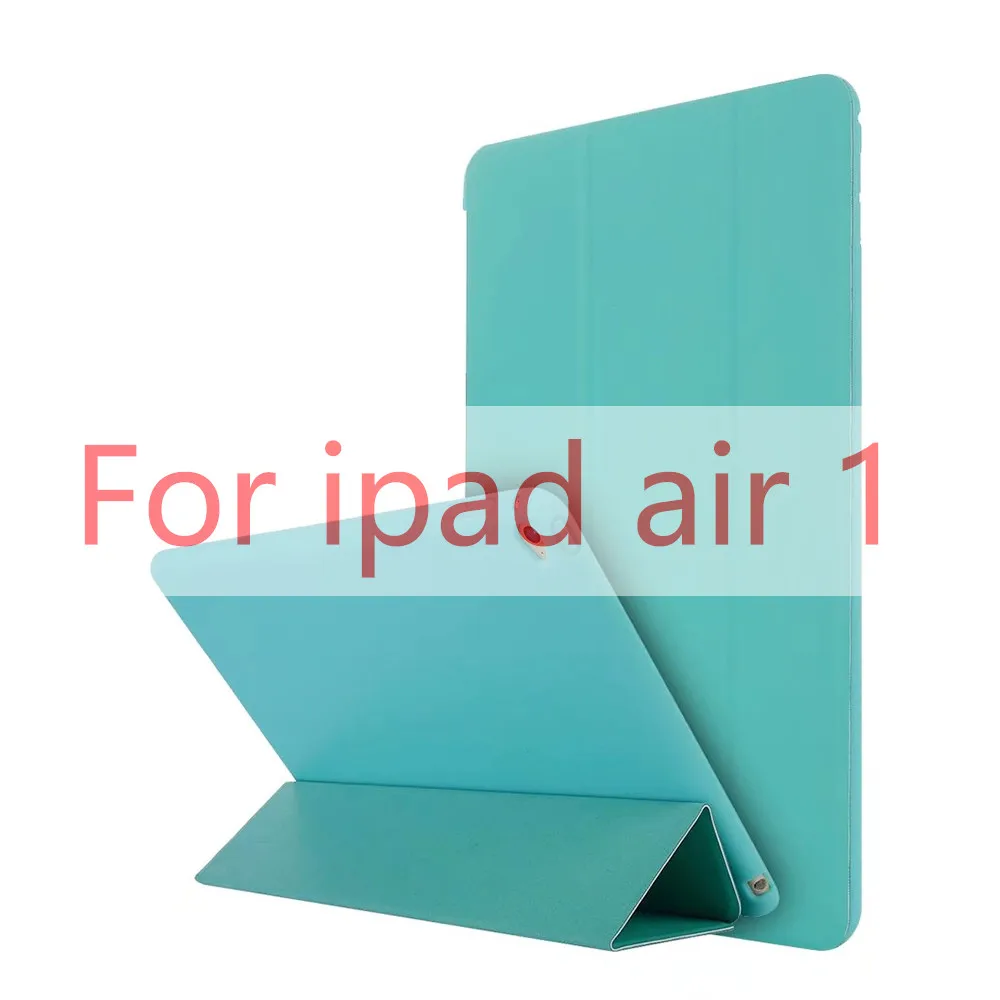 Чехол для ipad air, откидной Чехол-подставка для ipad 5 6, чехол из искусственной кожи для ipad air 2 смарт-чехол для ipad air 1 - Цвет: Ipad 5 Lake Blue
