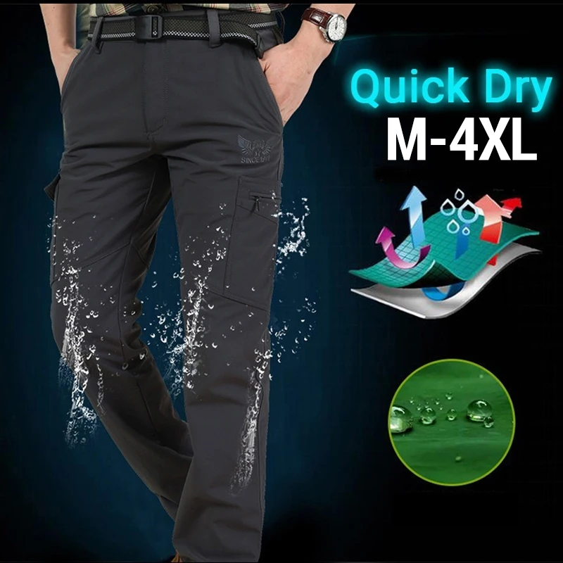 

Quick Dry Pant Men Outdoor Waterproof Stalker Tactical Pants Male Spring Autumn Training Climbing Breathable Long Cargo Trousers