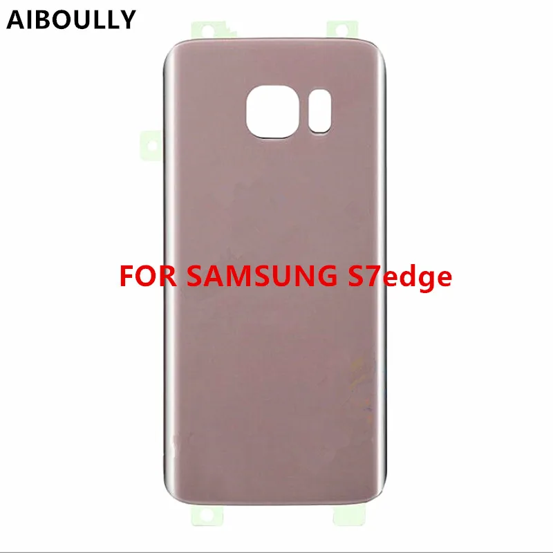 

AIBOULLY Battery Cover For SAMSUNG Galaxy S7 G930F g930 /S7 EDGE G935F g935 Back Glass Battery Cover