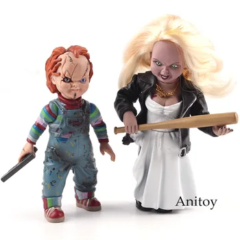 

Bride of Chucky Doll Chucky & Tiffany PVC Action Figures Horror Collectibles Model Toy