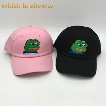 Подходит для вечеринки грустная лягушка, Снэпбэк кепки, бейсболки для мужчин и женщин с аппликацией в виде папа шляпа сшитое неструктурированное, реперские кепки кости