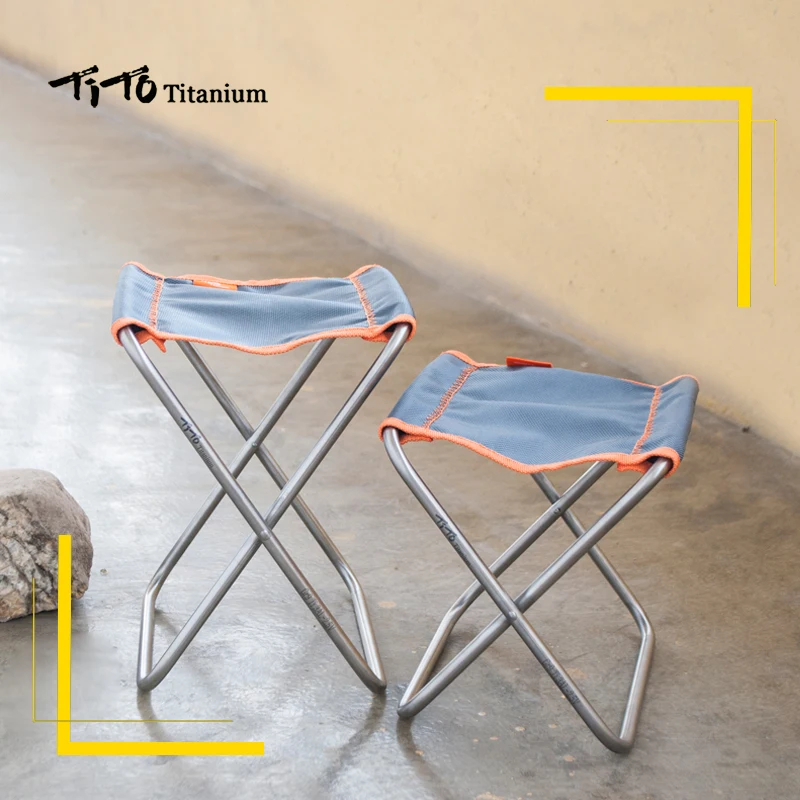  TiTo Titanium Folding Chair Camping Chair Outdoor For Picnic And Hiking Portable Folding Chair Stoo
