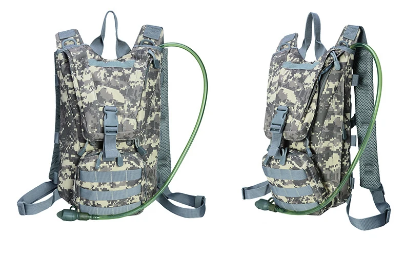 15L армейский тактический рюкзак 600D военные Пеший Туризм Велосипедный Спорт Рюкзаки на открытом воздухе Велоспорт Отдых на природе воды сумка 2.5L - Цвет: ACU With Water bag