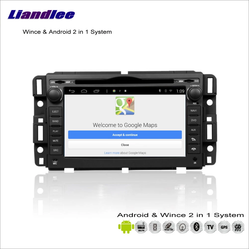Excellent Liandlee For GMC Acadia / Youkon 2006~2012 - Car Radio CD DVD Player GPS Navigation Advanced Wince & Android 2 in 1 S160 System 2