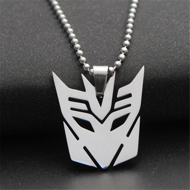 10pcs lot decepticon charm necklace transformer logo symbol necklace