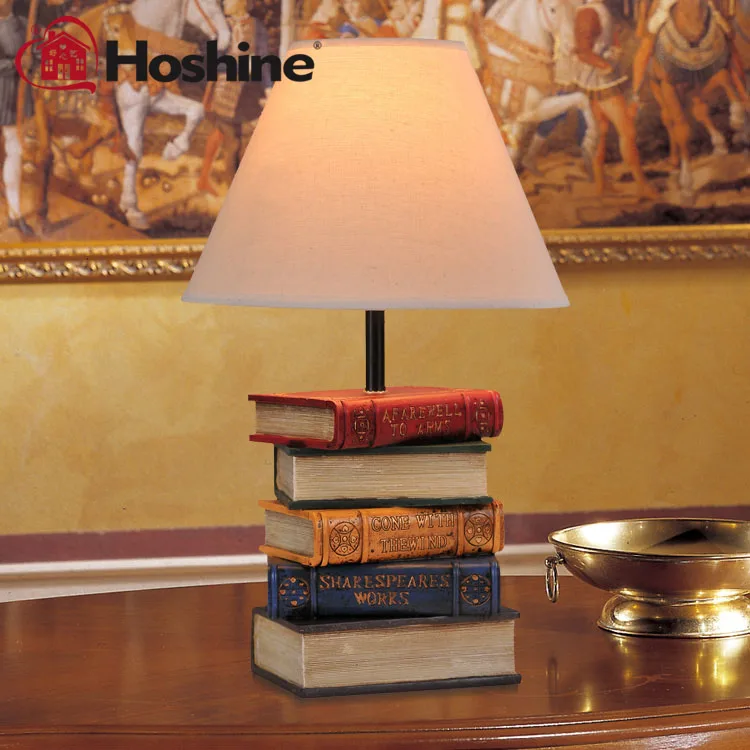 Hoshine Brand Fashion Novelty Book Vintage Table Lamp Table Lamps