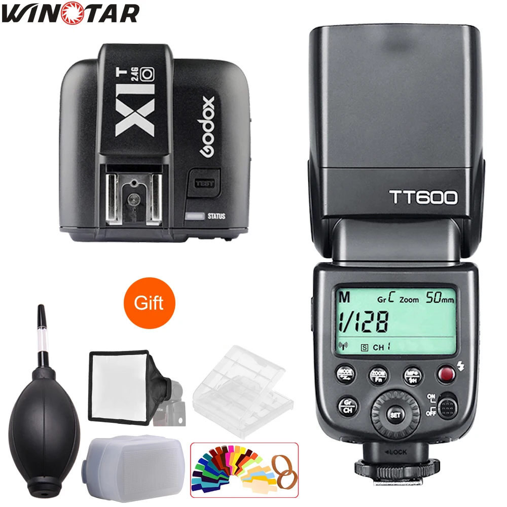 Godox TT600 TT600S 2,4G Беспроводная камера Вспышка Speedlite+ X1T-N/C/S/F/O передатчик для Nikon Canon sony Fuji Olympus Panasonic - Цвет: for OlympusPanasonic