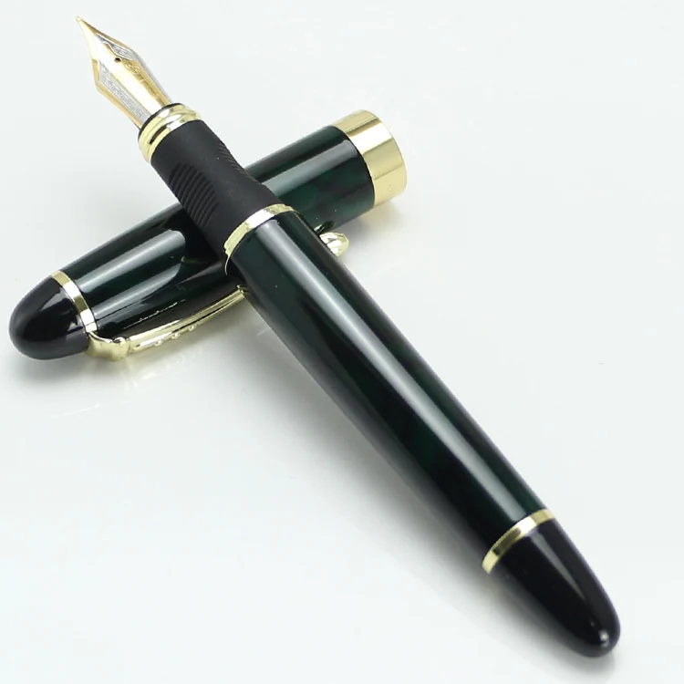 JINHAO X450 Ограниченная серия авторучка чернильные ручки темно-зеленый и золотой 18KGP Iraurita перо полностью металлическое синий красный 21 цвет