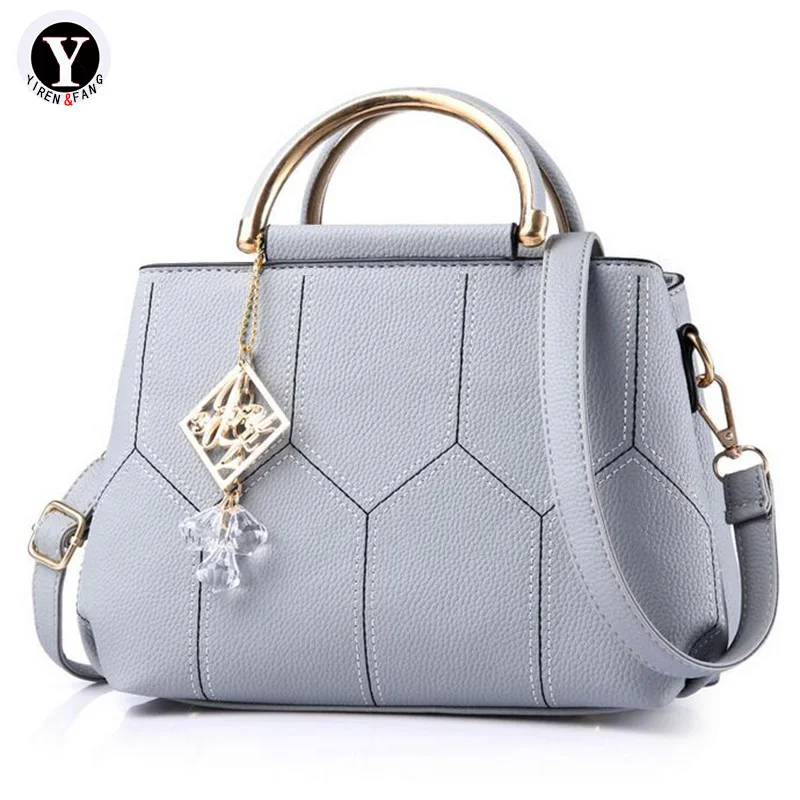 

Yirenfang Women Bag 2018 Pendant Beaded Pu Leather Luxury Shoulder Bags Handbags Women Famous Brands Crossbody Bags For Women