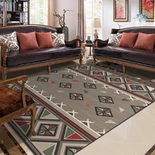 Living Room Ethnic Carpet Lattice Bohemian Color Bedroom Area Rugs Carpets Blanket Home Decoration Kitchen Floor Mat Doormat