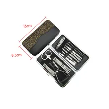 12 в 1 Набор для маникюра, профессиональные плоскогубцы, инструменты для маникюра, педикюра, ножницы высокого качества