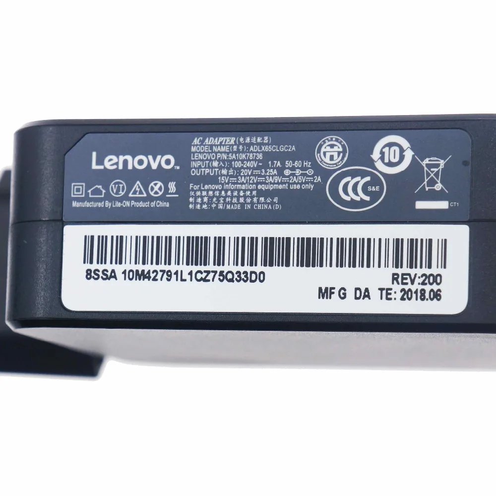 65 Вт 61 Вт 45 Вт usb type C зарядное устройство для lenovo Универсальный адаптер для Asus hp Dell Xiaomi samsung Phone 5A10K78736 EU Plug 20 в 3.25A
