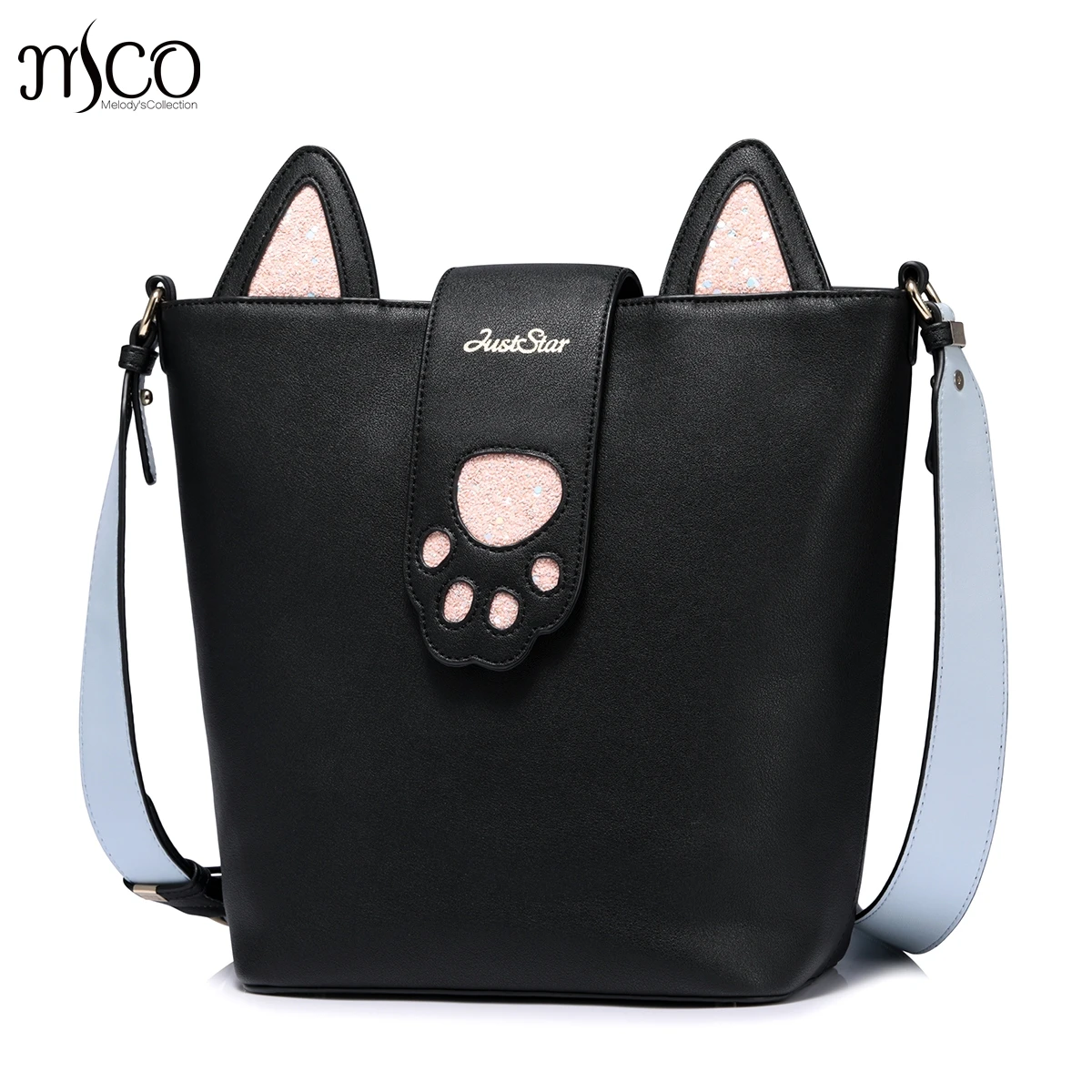 

Brand designer PU leather luxury bear tracks Bucket women bag strap shoulder crossbody bags for women Sac a Main femme de marque