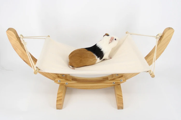 Модная деревянная кошка гамак мягкий флис хлопок Кролик Хомяк кровать подушка маленькая собака кошка подвесная кровать