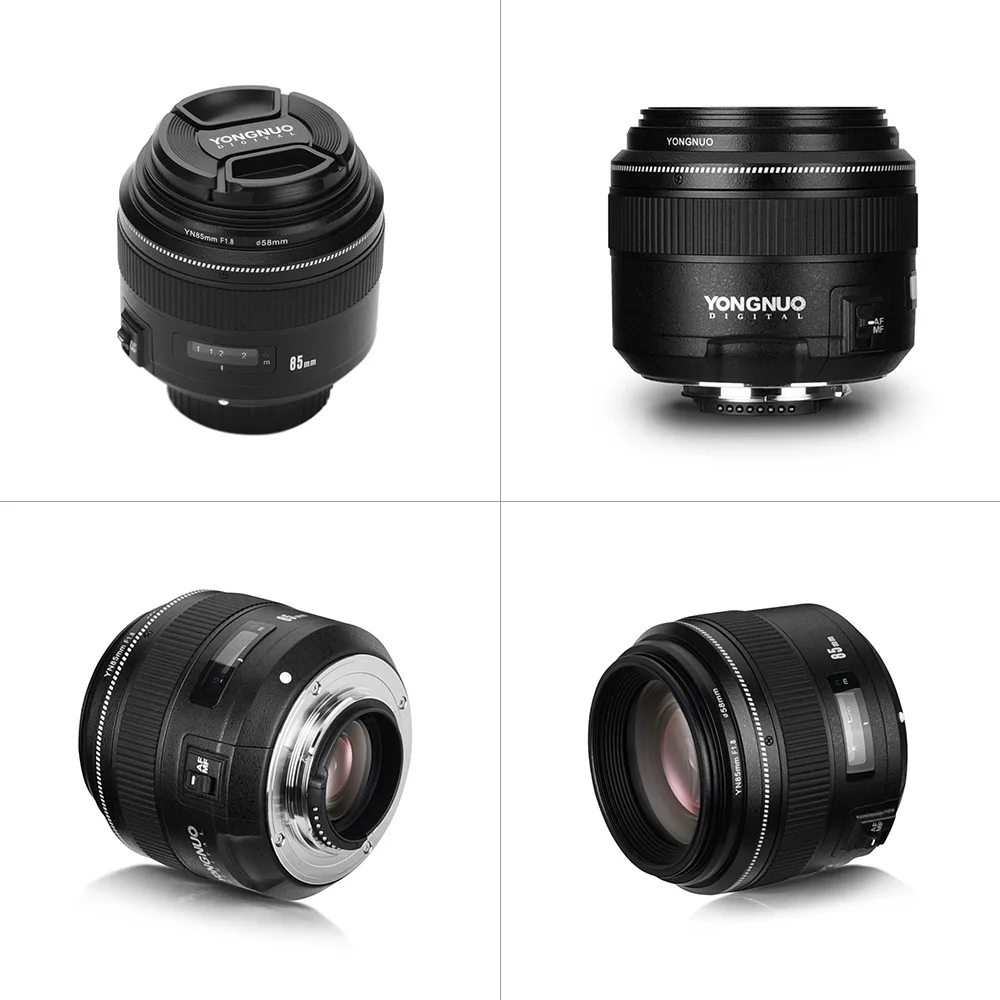 Объектив YONGNUO YN85mm F1.8N для камеры Nikon D300/D810/D700/D800/D90 полноразмерный Средний телеобъектив AF/MF для камеры Nikon