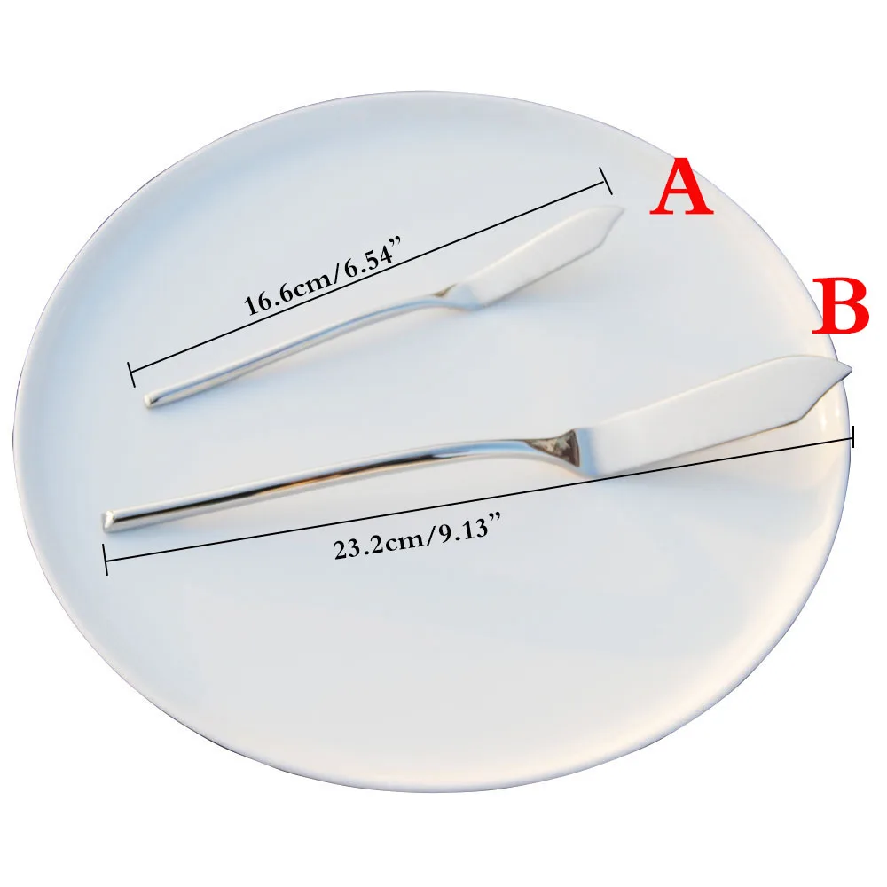 2 шт. нержавеющей утварь, столовые приборы масло Ножи рыбы нож для сыра десертное варенье разбрасыватель завтрак для выпечки торта Ножи набор посуды