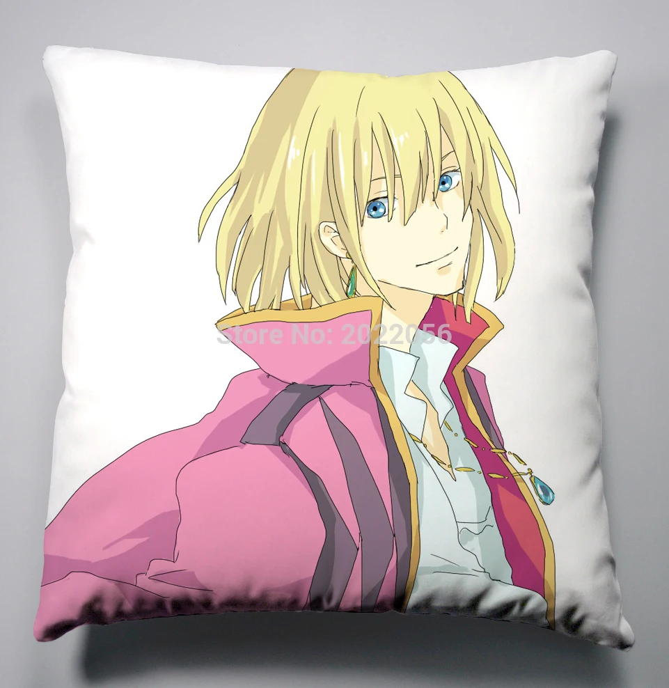 Anime Manga Howl's Moving Castle Pillow 40x40cm Pillow Case Cover Seat